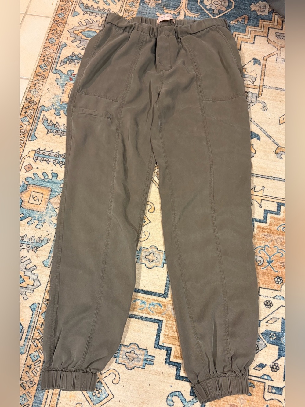 Philosophy Women’s Dusty Olive Green Jogger Pants Size XS